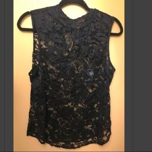 Lacy Sheer Sleeveless Top